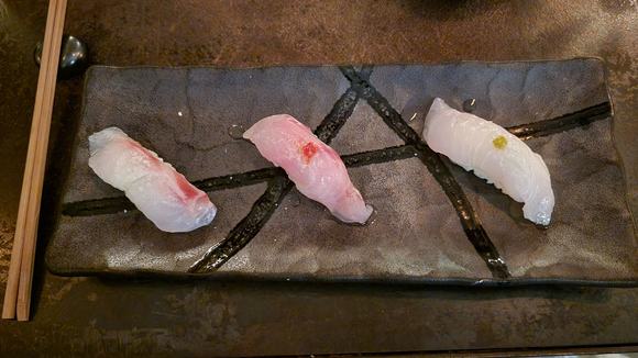 white fish course, sorry I don't remember particulars