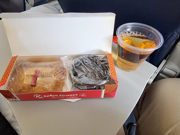 Snack on the flight.. it wasn't horrible