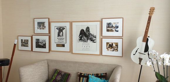 Wall art today in suite.