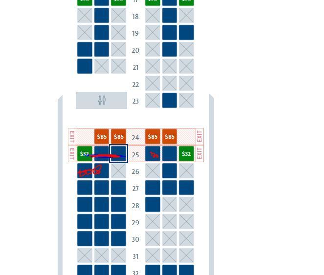 Seating question on AA flight exit row piggy back Infant baby