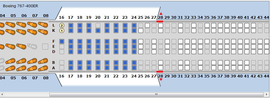 Boeing 767 400 Seating Chart