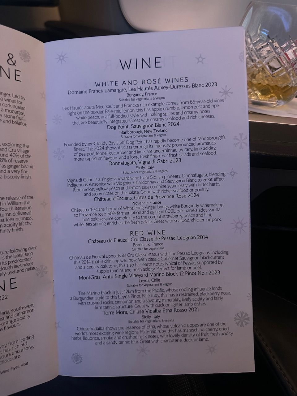 Wine menus. Food menu covered in the above post. 