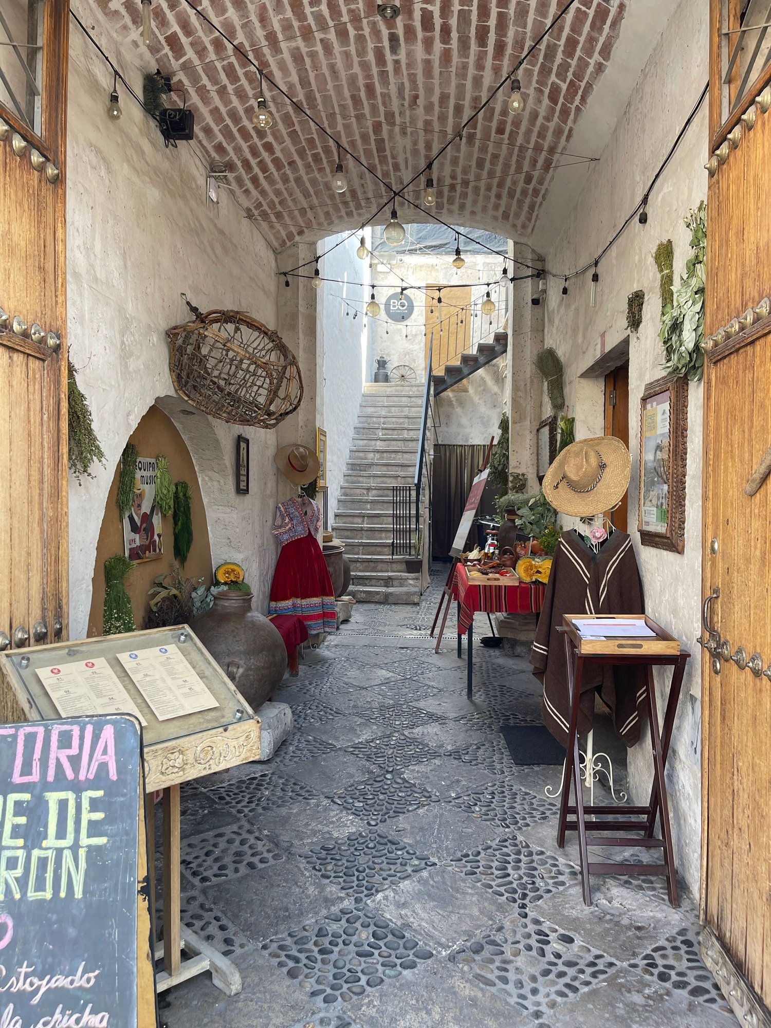 Beautiful alley shop