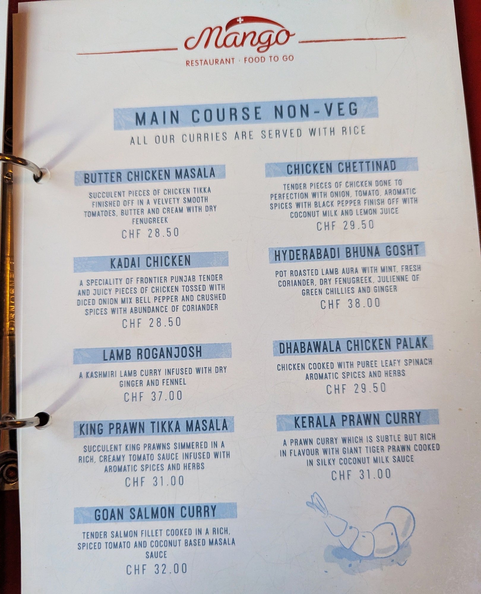 Mango menu