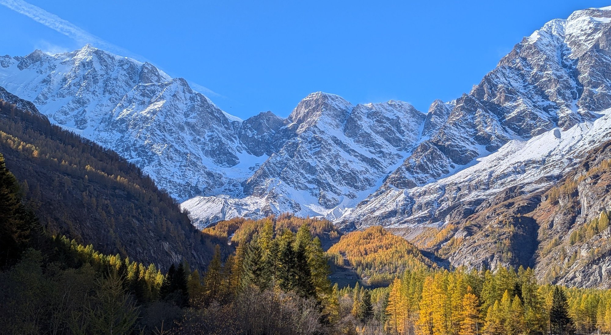 Base of Monte Rosa at the end of the Anzasca Valley, Macugnaga 