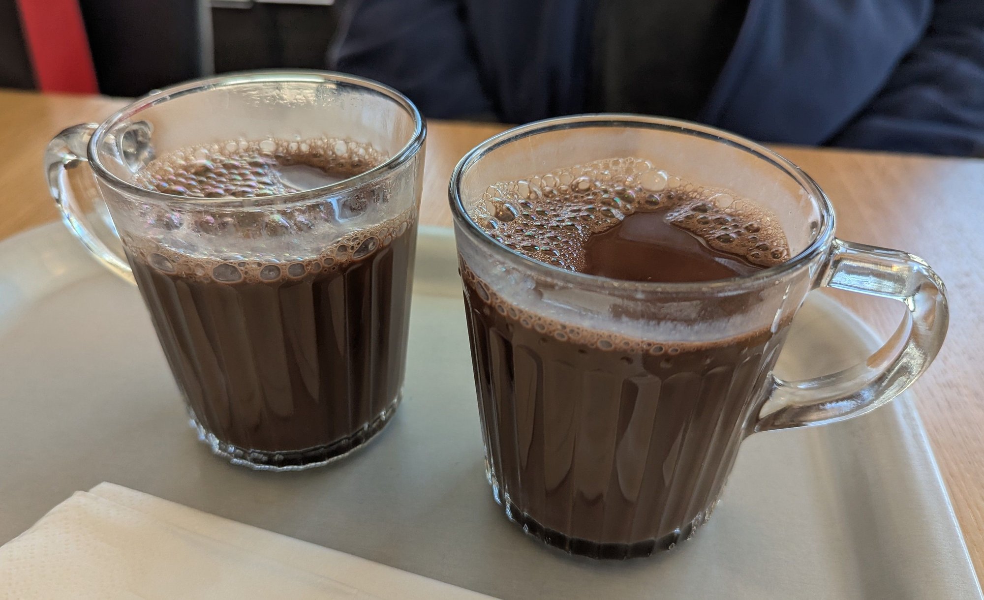 Hot chocolate at Cailler caf