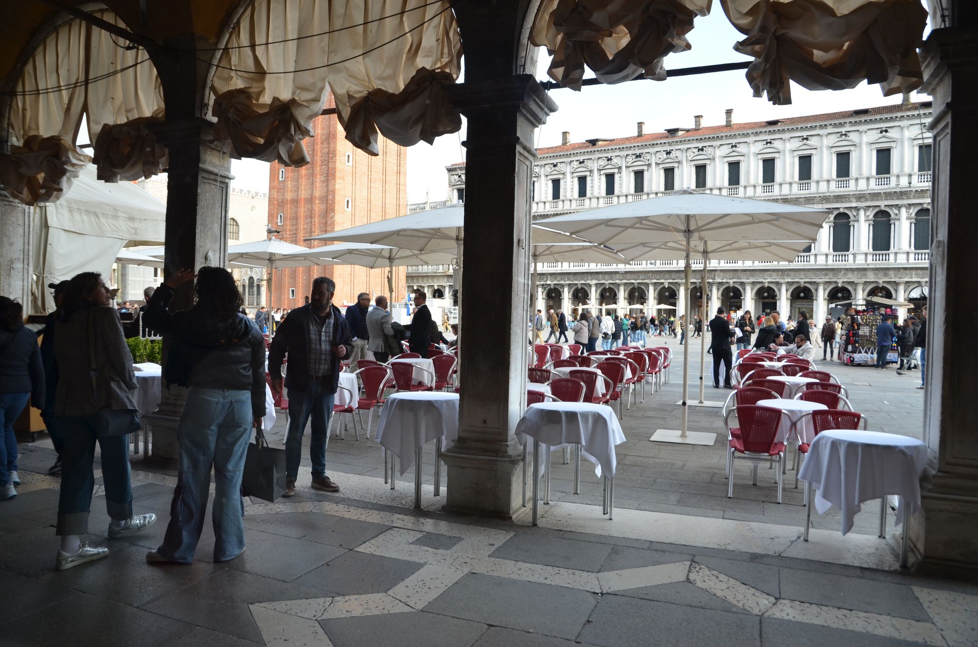 Caffe Quadri - view from our table inside