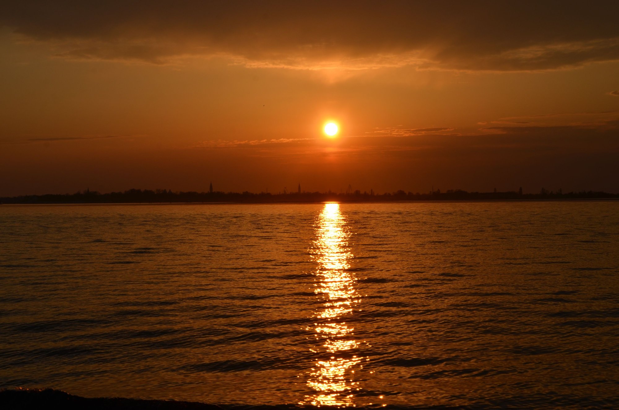 Sunset over Venice