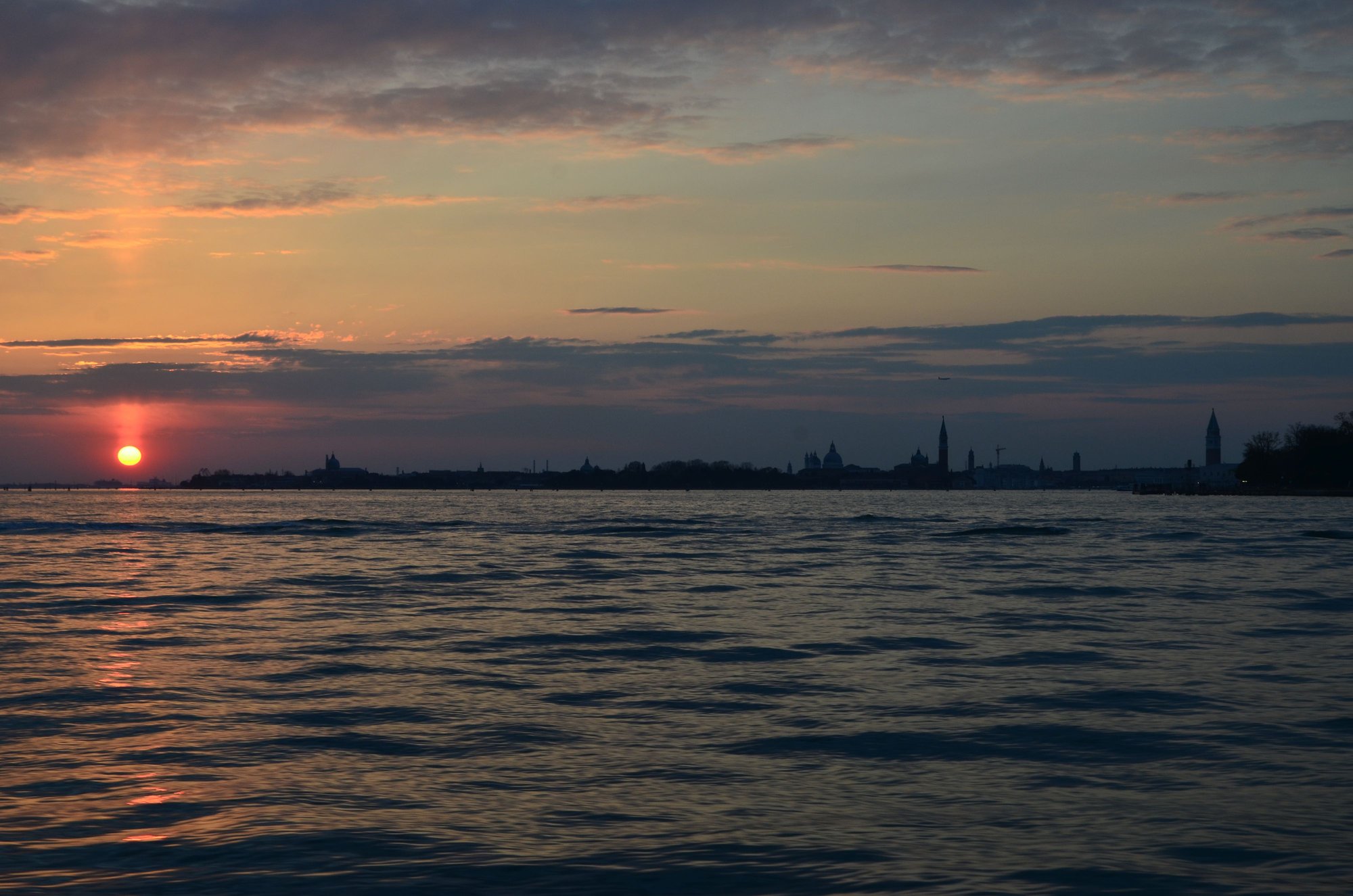 Sunset over Venice