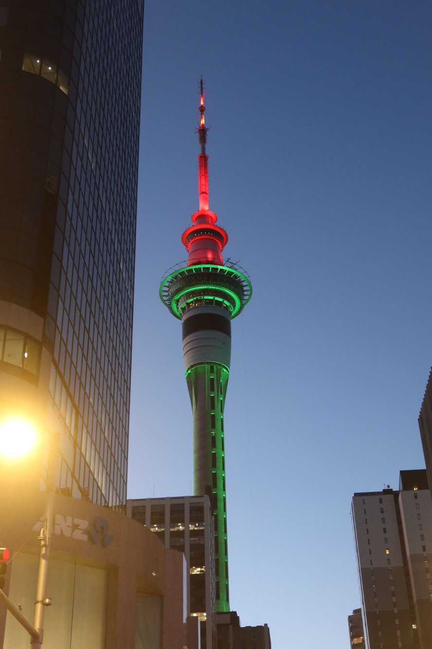 SkyCity in Christmas Lights