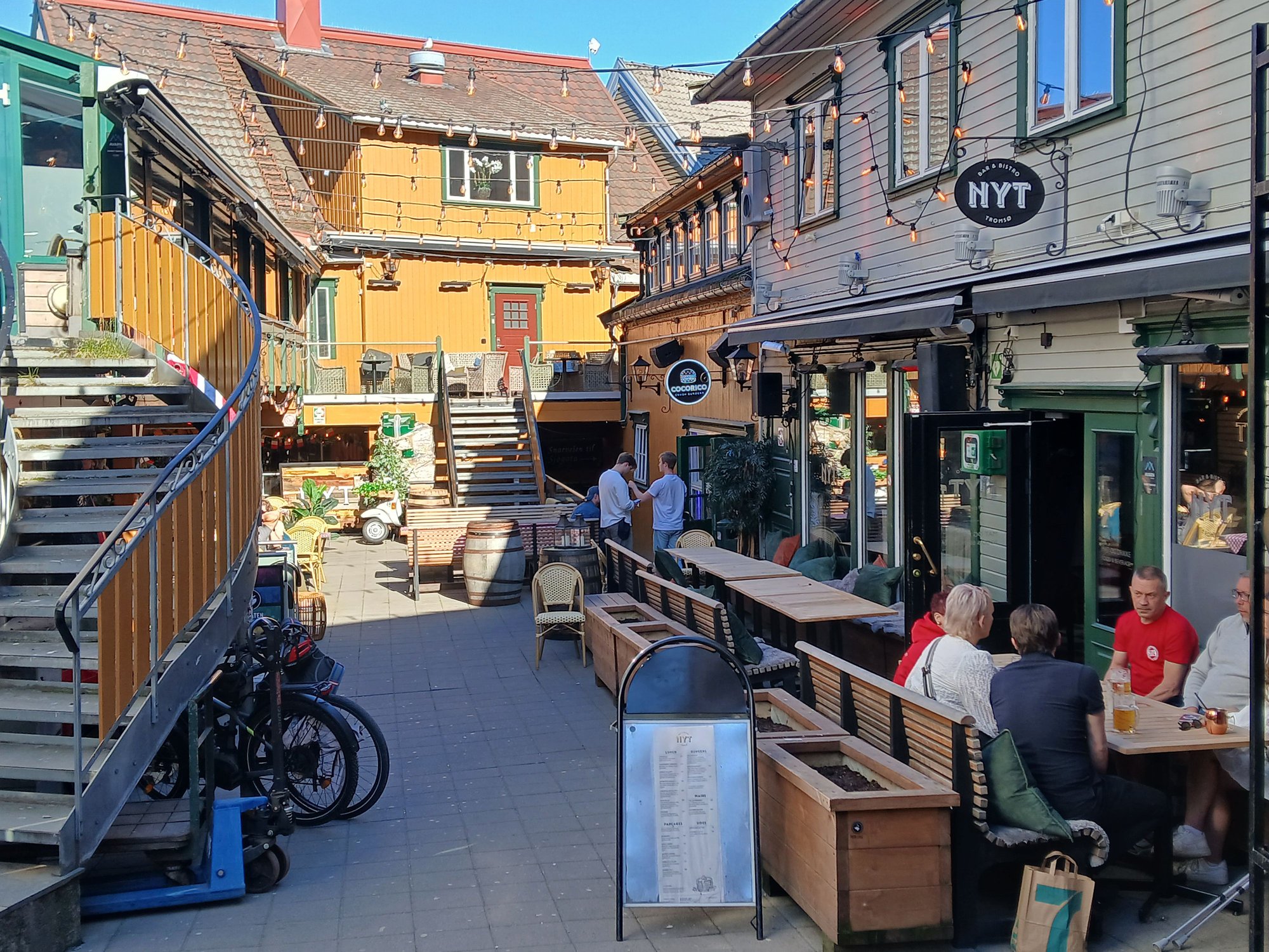 .... with some traditional restaurants tucked in an alley