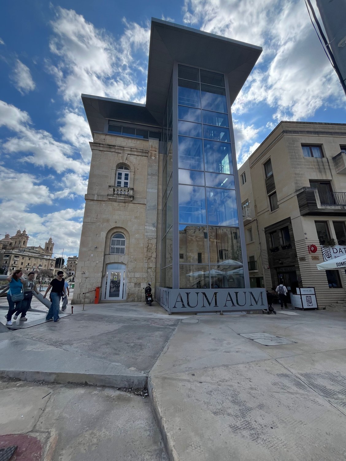 What beautiful buildings and grounds near the American University of Malta.