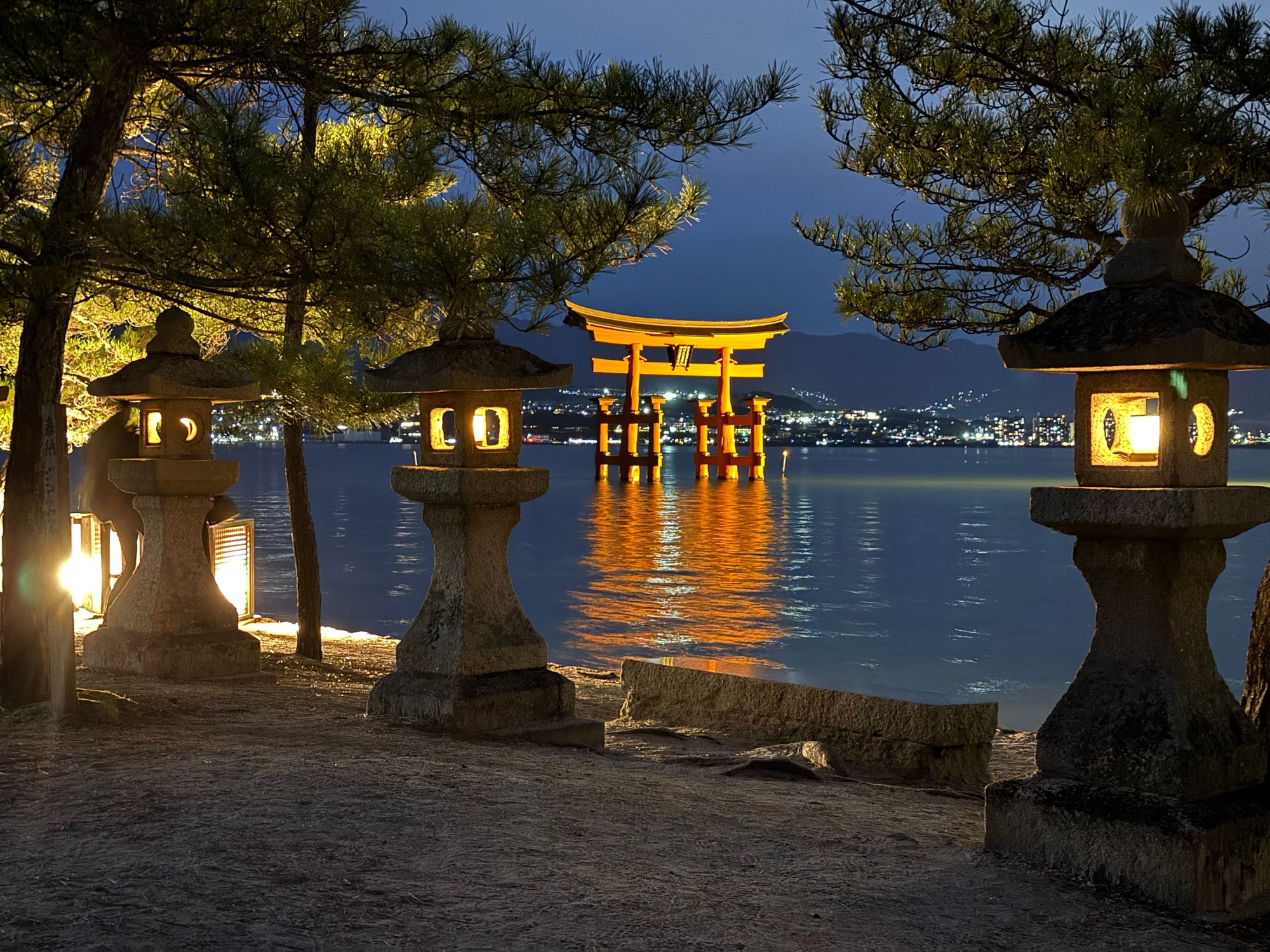 favorite view at night, as well headed back to the inn