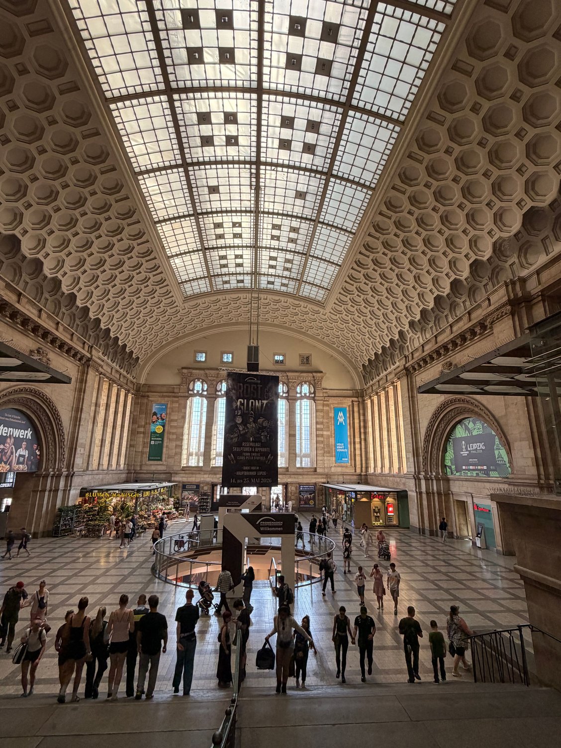 The Leipzig train station