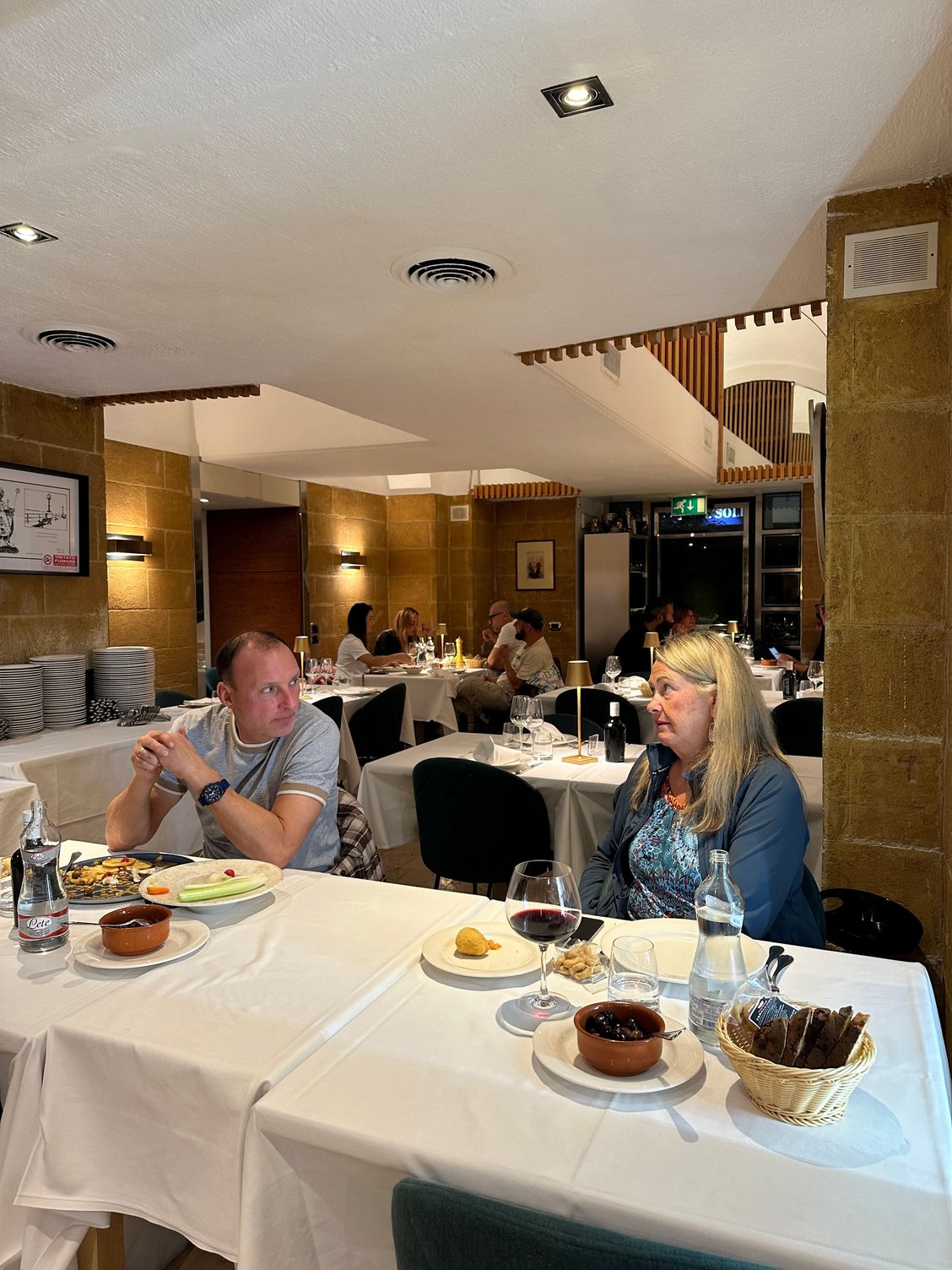 Interior scene; this pair was Russian