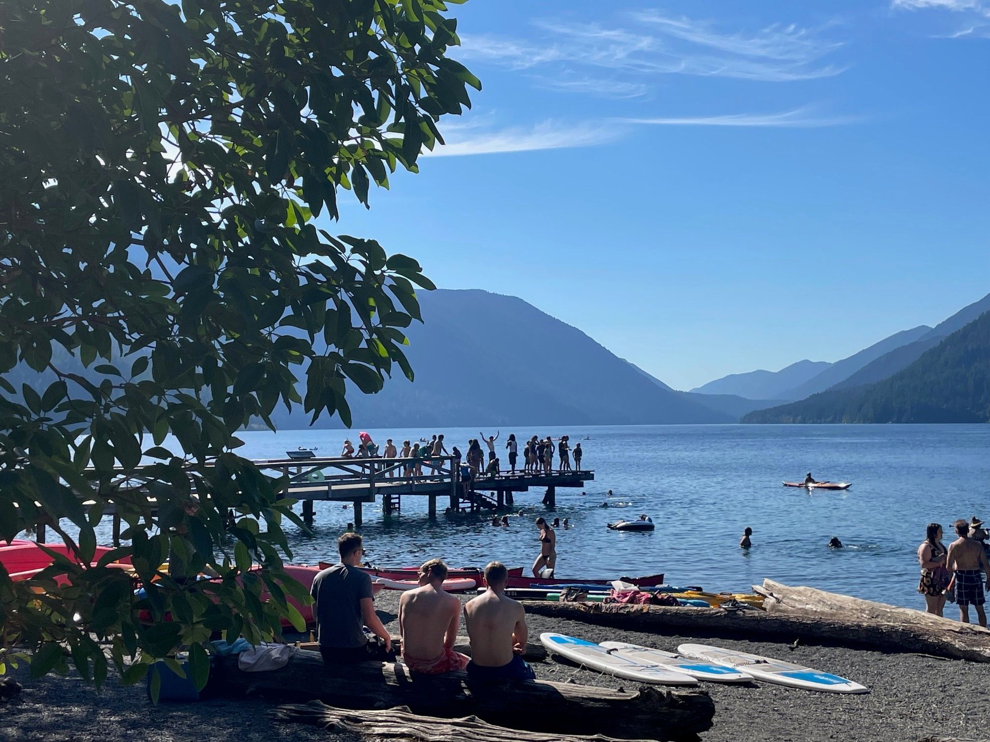 Saturday at Lake Crescent, so much fun