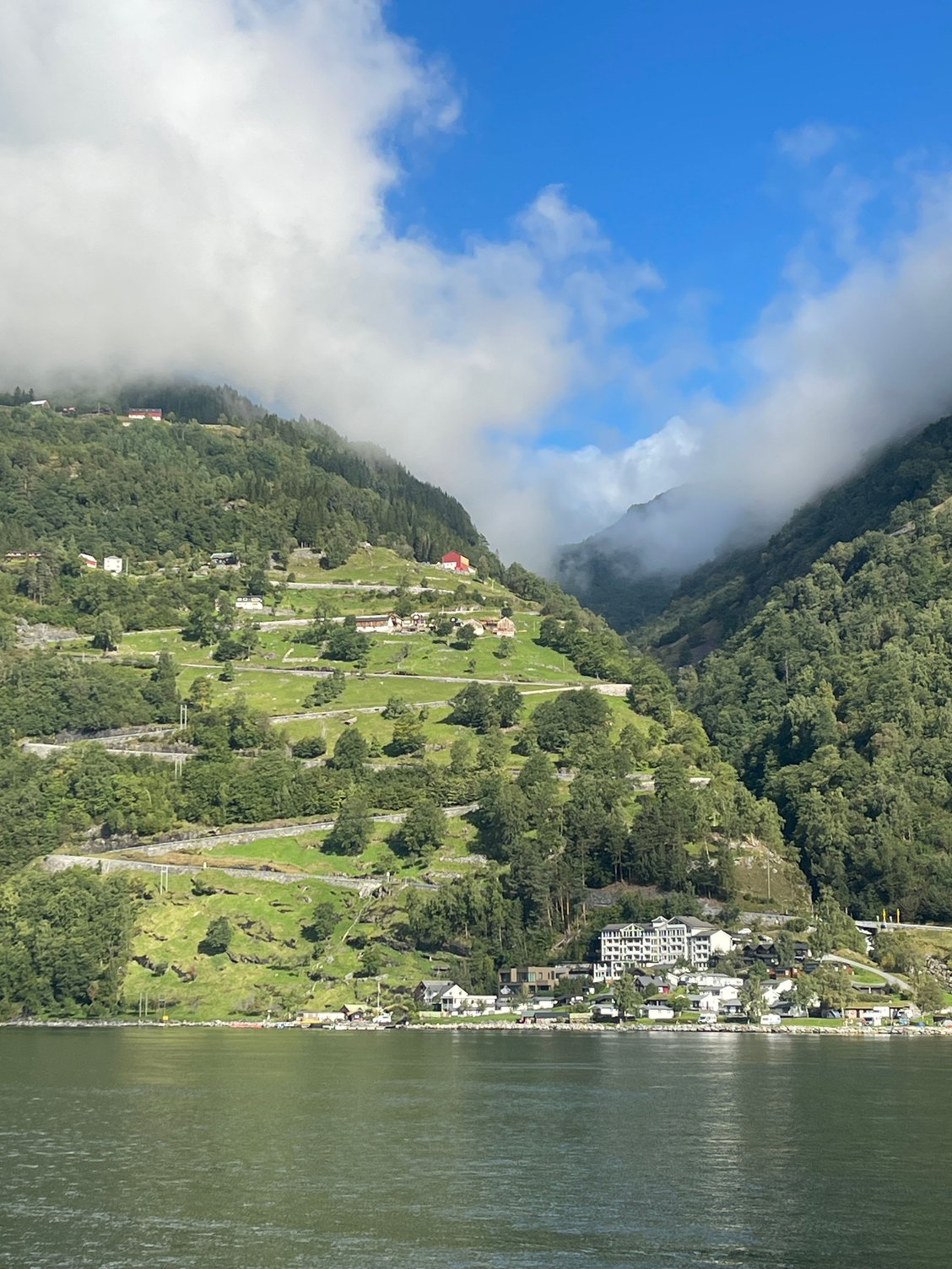The Eagle road in the background