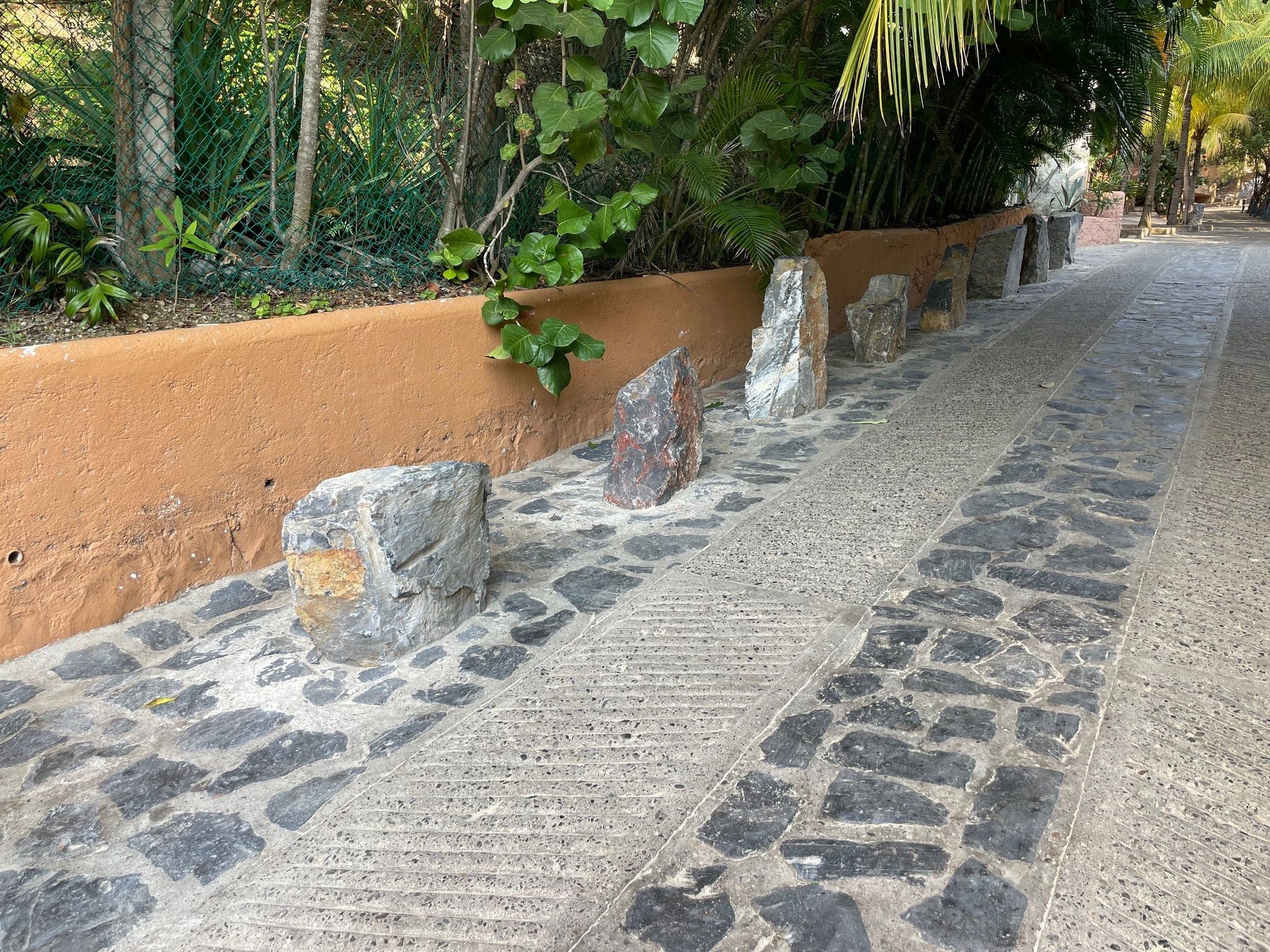 Look at these fancy rocks...are they ancient Mayan ruins, some mystical stones from Stonehenge?  No, just an effective way to say 
