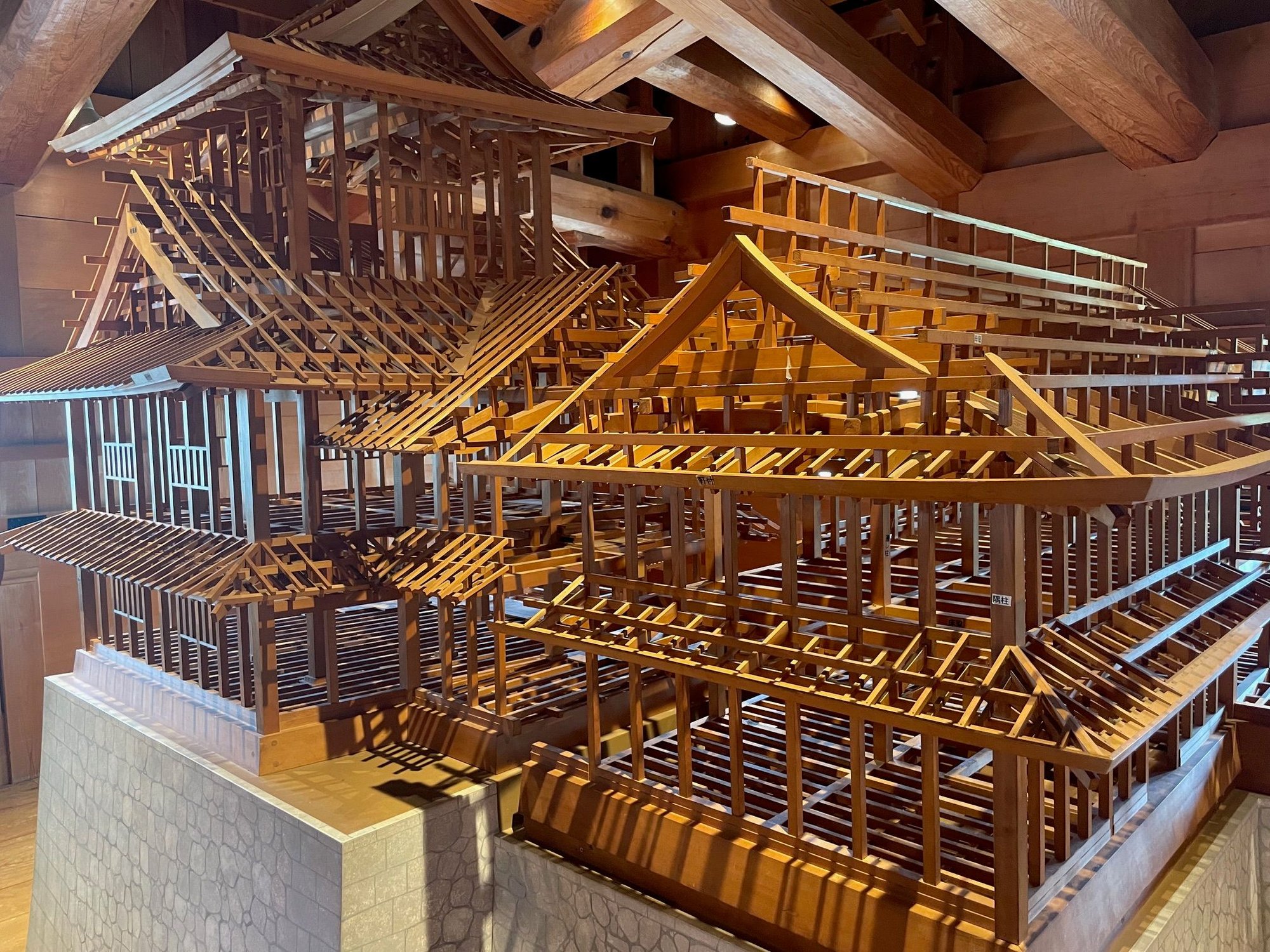 Model of the construction for the castle