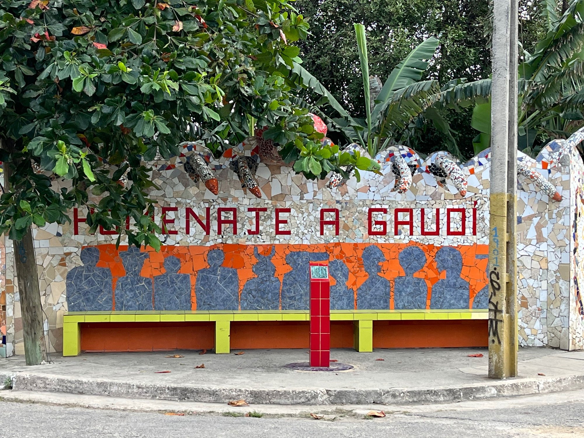 Homage to Gaudi in Cuba