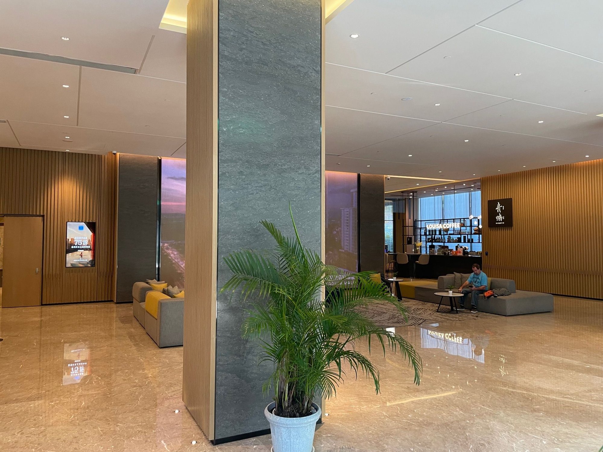 Lobby of the hotel.