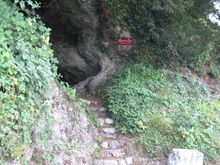 The cave, from a visit in 2010