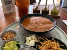 Tortilla soup and a Bloody.  Frida’s in Antigua.