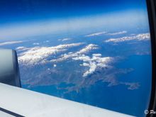 Flying over the Alps