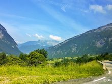 We had beautiful alpine scenery on our way.