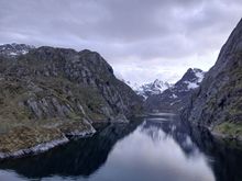 Approaching the Trollfjord, around 11.45pm