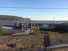 Boats at low tide, Advocate Harbour, Nova Scotia