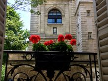 View out our hotel window