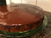 
Clementine cake with chocolate ganache glaze