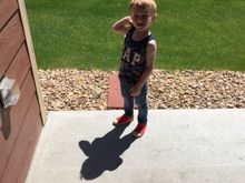 Ft Collins May 20, 2017. My grandson in his backyard. No snow anywhere. Glad the pictures were dated. 