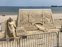 Revere beach sand sculpture 