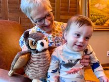 While in the Death Valley visitor center last week, I saw this super soft, great horned owl, and knew it belonged in Ethan’s room. I’ll make a birder out of him yet, lol!