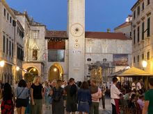 On the Stradun, looking toward the Bell Tower 
