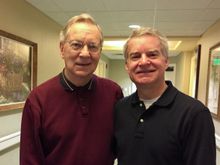 Pop and me, on his Memory Support floor before Alzheimer’s took him.