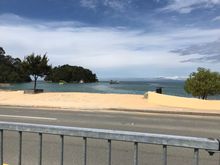 View of Kaiteriteri beach from our campsite