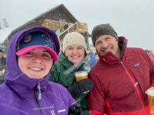 Watching the mannequin jumps.