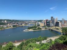 Allegheny, Monongahela and Ohio Rivers meet