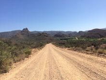 A typical Karoo gravel road