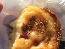 Pasteis de Nata ( egg custard tart). Straight out of the oven, still warms 