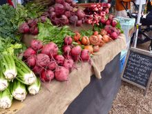 Beets and rhubarb bought here
