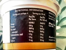 Here’s the natural fat, salt,sugar & carbohydrates etc., dissection.