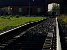 Auschwitz II aka Birkenau, maybe a mile from Auschwitz I, and where most of the murders occurred.