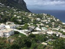 First view, after getting off the funicular at La Piazzetta