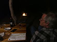 Making some coals on the braai. Steak tonight.