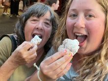 Zeppolis sp? at a carnival 
