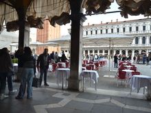 Caffe Quadri - view from our table inside